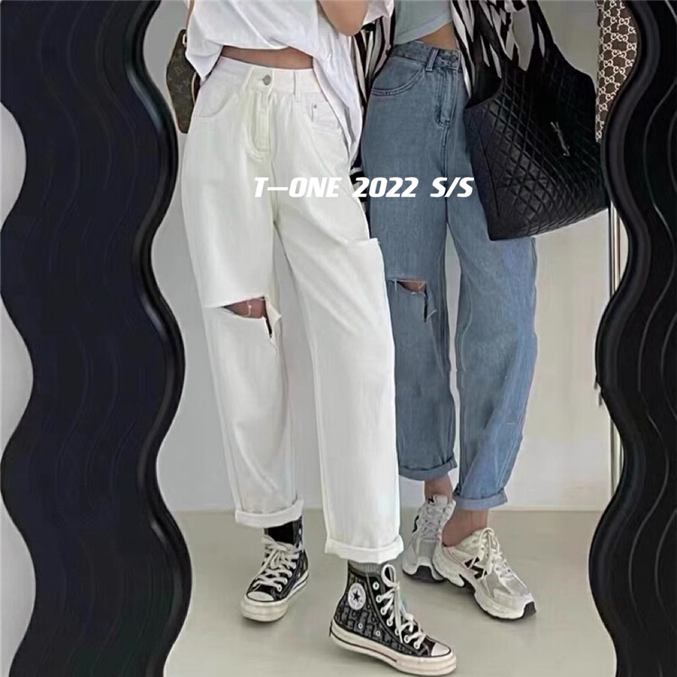 Original price 81.61! [t one] Korean style Harlem slim Western jeans (with belt) 9136\lsl