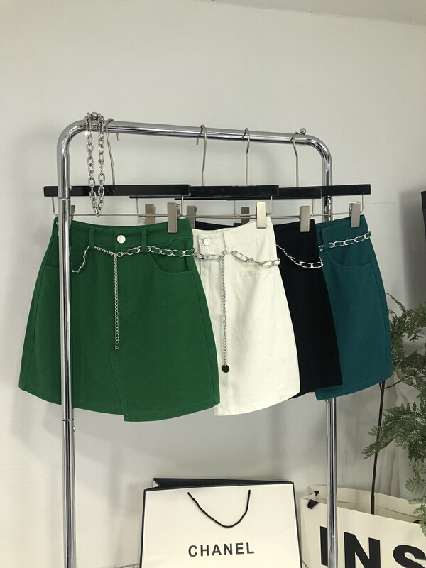 New year in early spring! [Fanfan] temperament personality irregular denim skirt (without chain) ys1-1050\jj