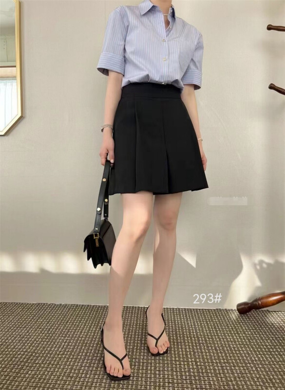 [Shangpin Wanqian] commuter simple high waist casual shorts ys3-293\hjy