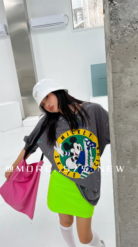 [more] cartoon printing fashion short sleeve T-shirt 88176\ozq