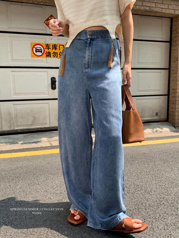 [neihe] falling Tencel jeans 11555\zxx