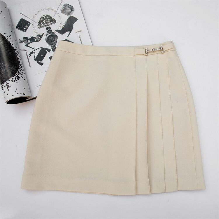 [Dazzi Daji] slim solid color comfortable skirt 12rt1\jj