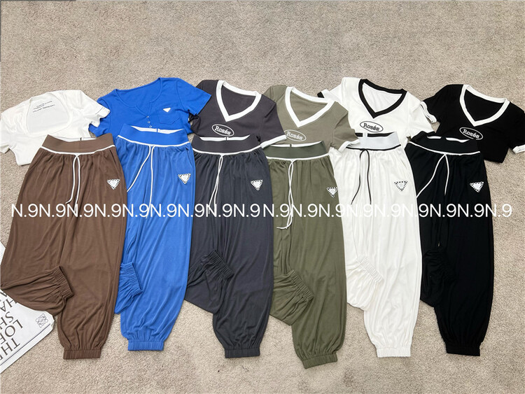 [N9] elastic waist Harlan triangle casual pants 247\lsl