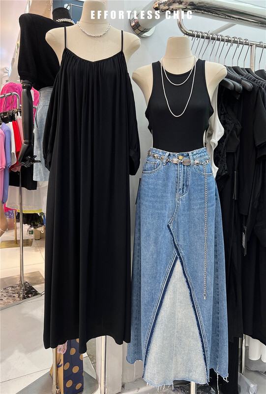 [effortless chic] simple loose sleeveless dress 9090\csx
