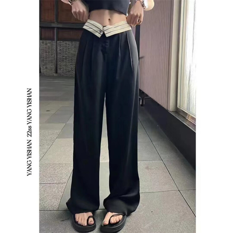 [Bingbing] straight tube loose fit casual pants 8283\xyj