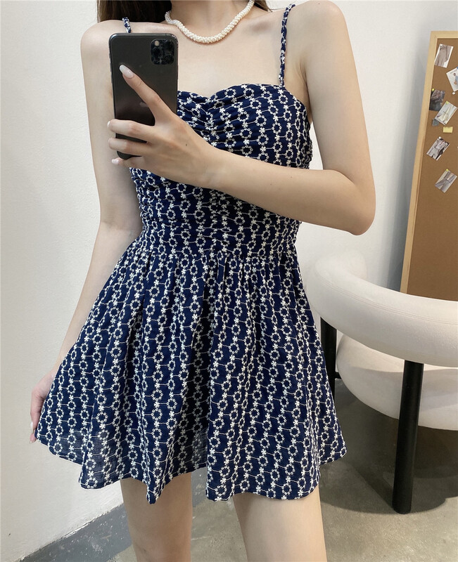 [modern 197] floral sexy suspender dress 5835\gyj