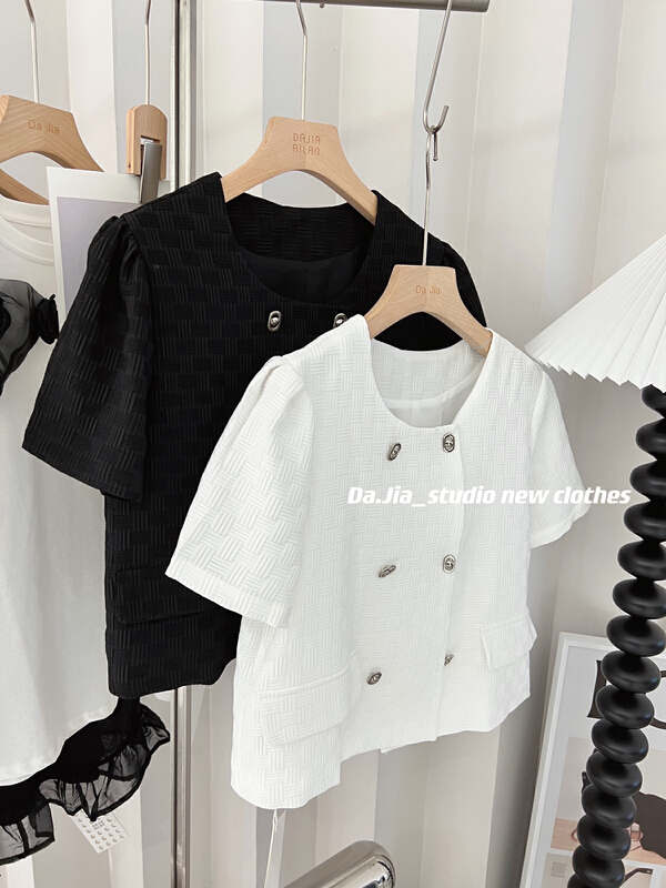 [Dajia] round neck single breasted fashion shirt 22512\zxx