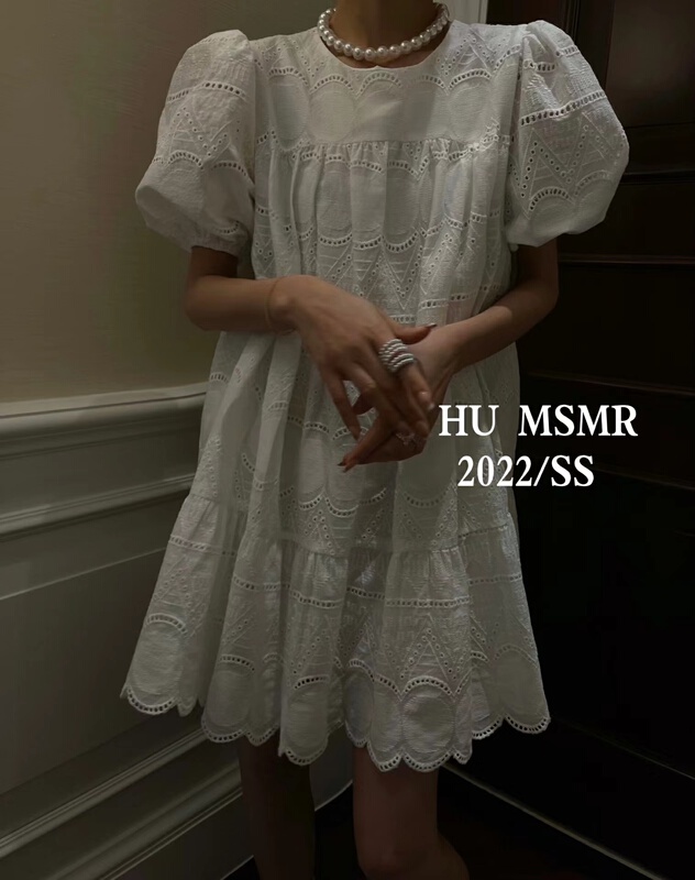 [Hu] Korean versatile hook flower dress 6991\lsl