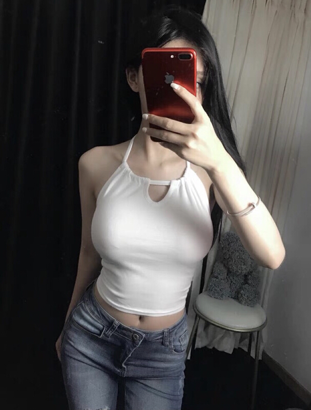 [xinyuanjieyi Xinyuan dressing] slim and pure sexy sleeveless off the shoulder Halter vest / sling 927a\pcz