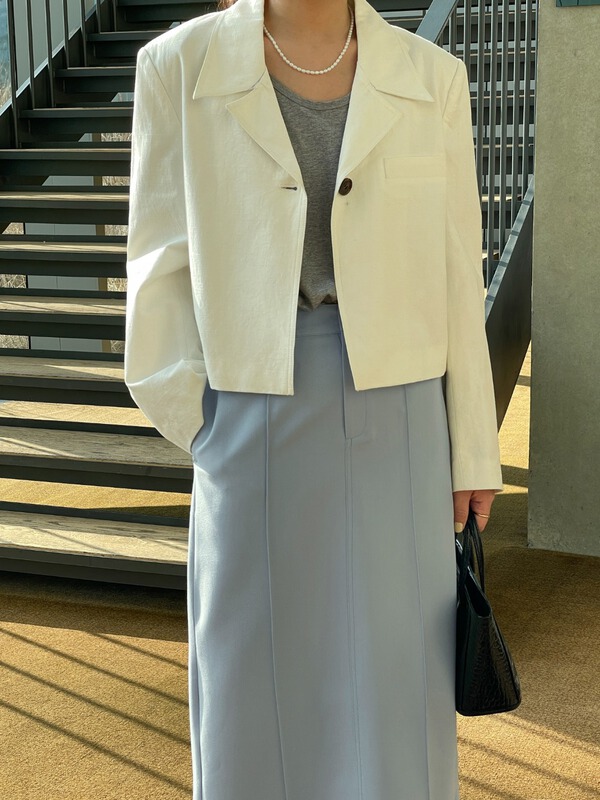 New year in early spring! [acme ground] fashionable design one button versatile short coat (7 days of order arrangement) 0026\cls