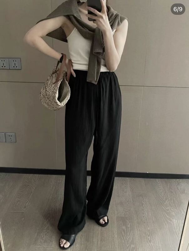[Duomi] elastic waist simple versatile casual pants ys2-999\zxl