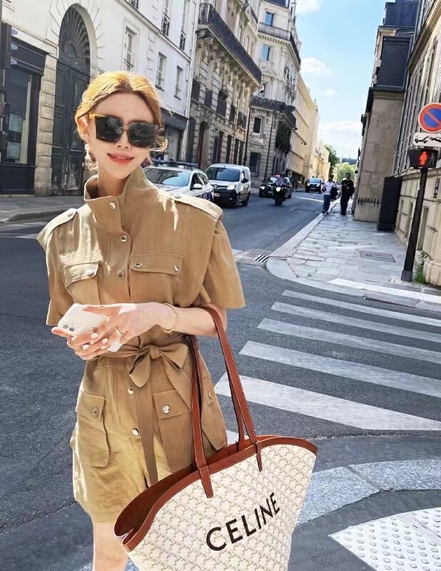 [31 fashion] Korean solid color four pocket Jumpsuit (with waist rope) 51389\hjy