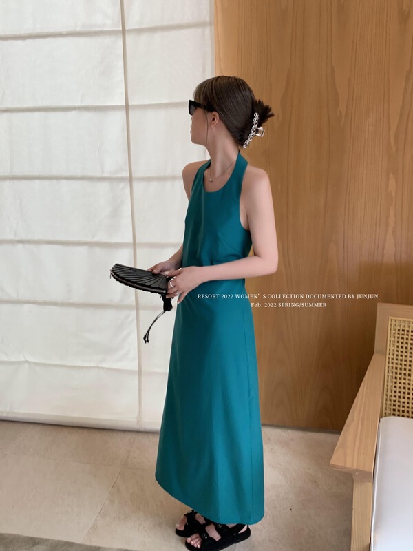Cxdhh/ new year in early spring! [DT class] Sexy Halter Dress ys1-xc15-50460\jhy
