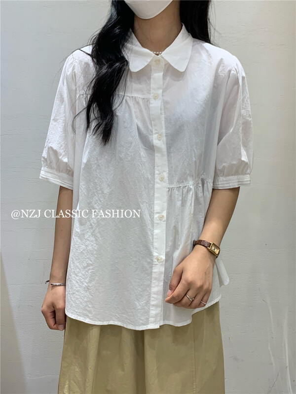 [NZJ] Korean fresh simple versatile shirt 820179\l