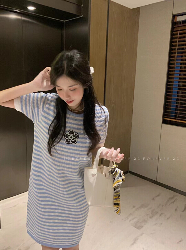[forever23] stripe sweet versatile dress ys1-a2026\hjy