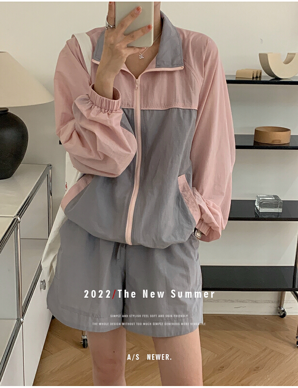 [the mind] chic Korean style summer thin casual versatile sunscreen shirt 60582\jhy