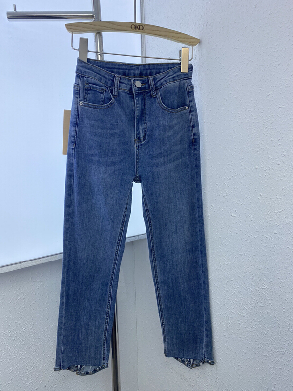 Original price 97.99! [okd] fashionable and versatile casual straight jeans 2067-00\zxl