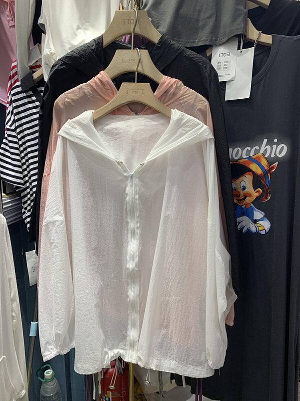 [1to3] Korean fashion hooded sunscreen shirt z8117\l