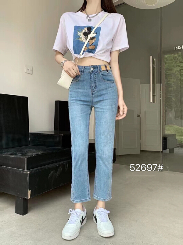 [okd] Korean classic versatile SLIM STRAIGHT JEANS 52697\zxl