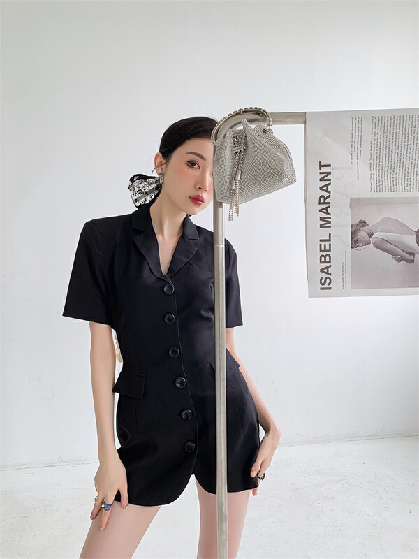 [AC] bowknot waist closing temperament suit advanced dress 7063\jj