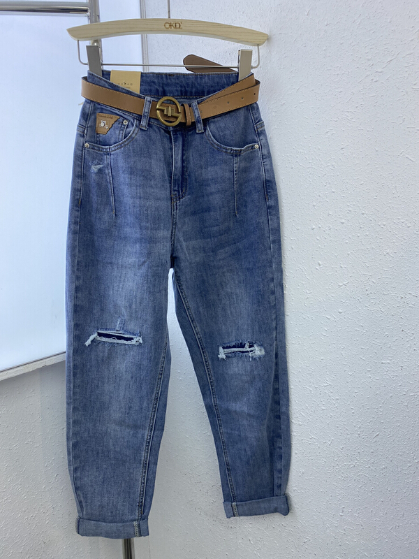 Original price 89.99! [okd] basic versatile cut fashion jeans (with belt) 52609\zxl