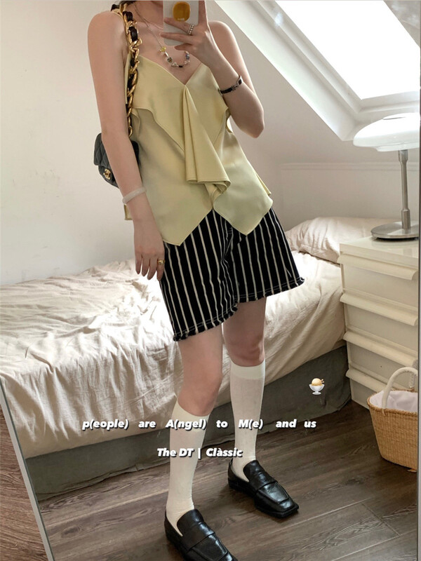[DT class] striped loose fit casual shorts 4797\xyj