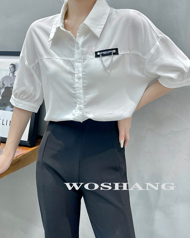[woshang vogue] fashionable and versatile shirt w771\xyj