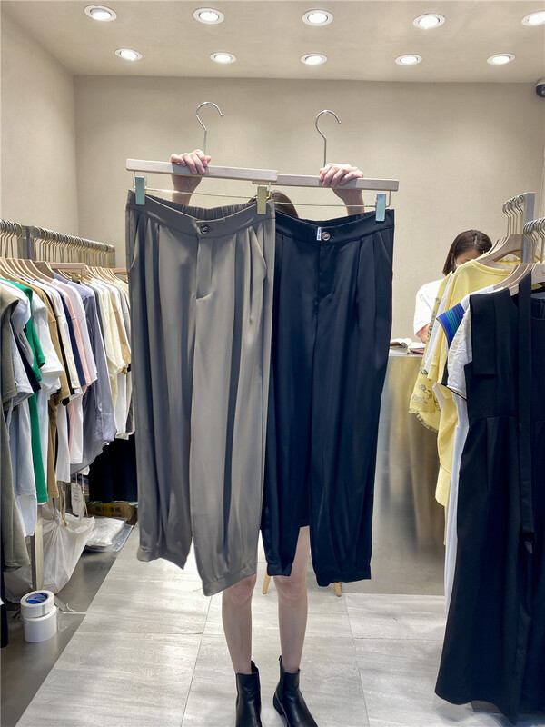 【K】 Temperament and texture loose casual pants ys1-5279\jj