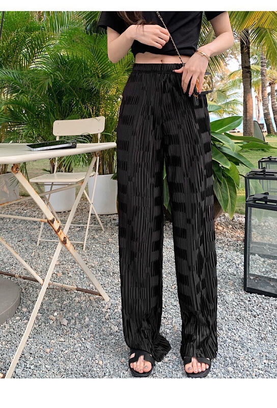 [x · h studio] fashionable and Avantgarde checkerboard texture casual pants 03122\ozq