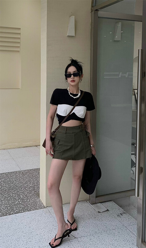 [ID] Korean skinny denim skirt 2202\lsl