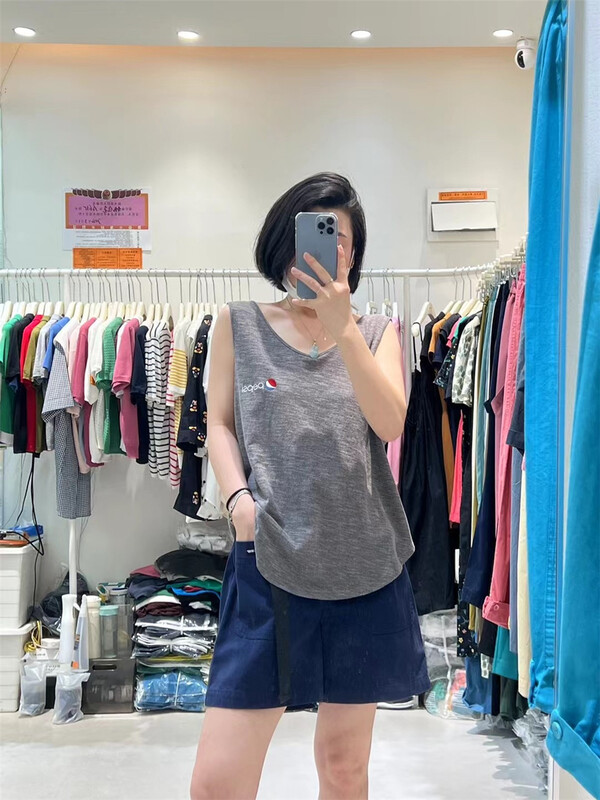 [jito jtengc] leisure simple sports Pepsi Cola printed vest / sling jx1970\lsl
