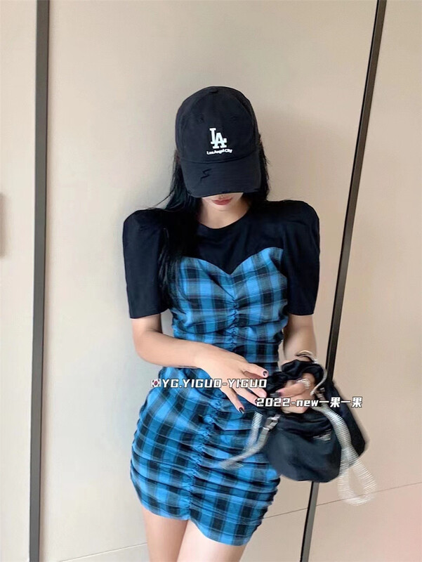 [yiguoyiguo] round neck fake two thin dresses 68266\pcz