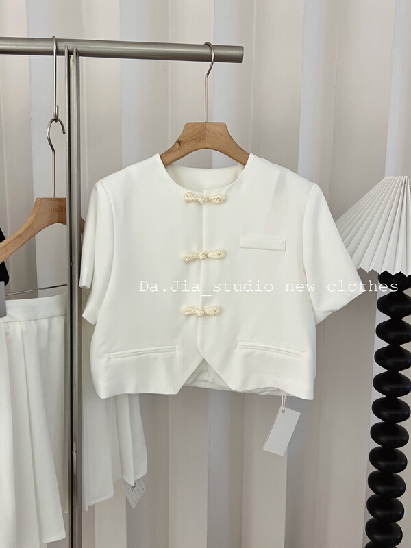 [Dajia] simple Chinese style button up shirt 22523\zxx