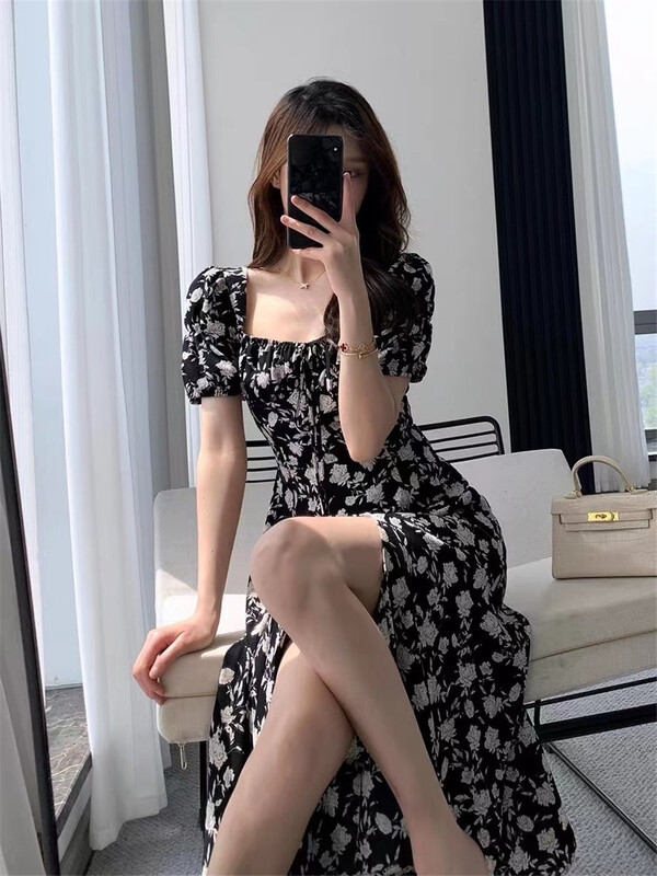 [AOT] French high-grade floral retro dress 5607\xyy