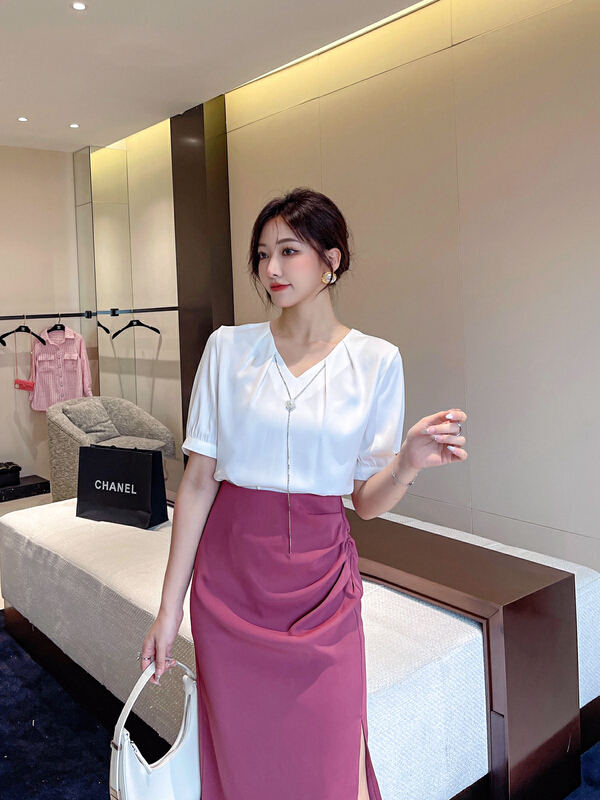 [Qifan] Korean fashionable commuter shirt 80131\jhy