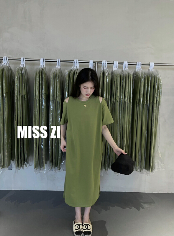 [miss Zi] Korean versatile off shoulder dress 2626\cqw