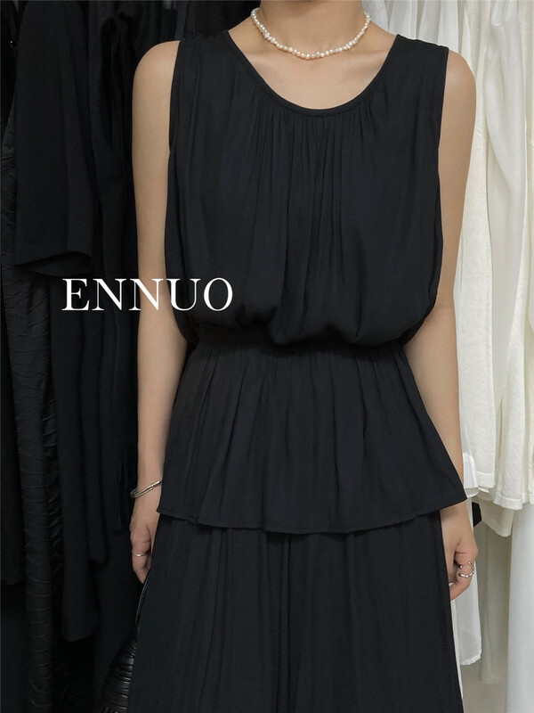 [ennuo] sleeveless simple comfortable shirt 1622\l