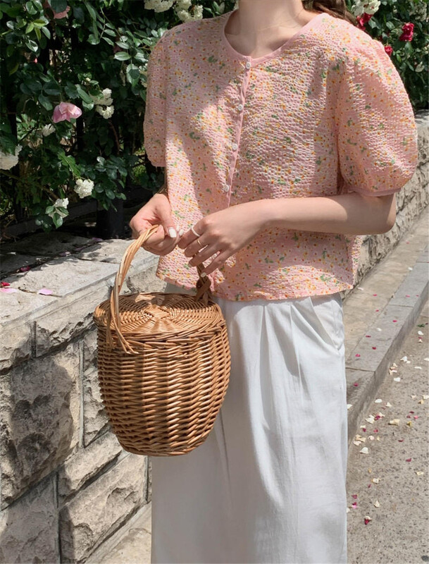 [acme ground] gentle wind small flower Japanese shirt 1958\cls