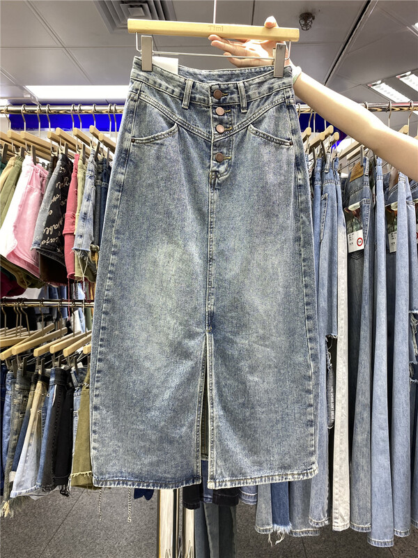[TIMI] slits slim skirt 2122\lsw