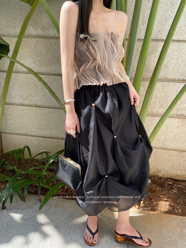 Cxdhh/ new year in early spring! [DT class] French puffy casual skirt ys1-xc15-82125\jhy