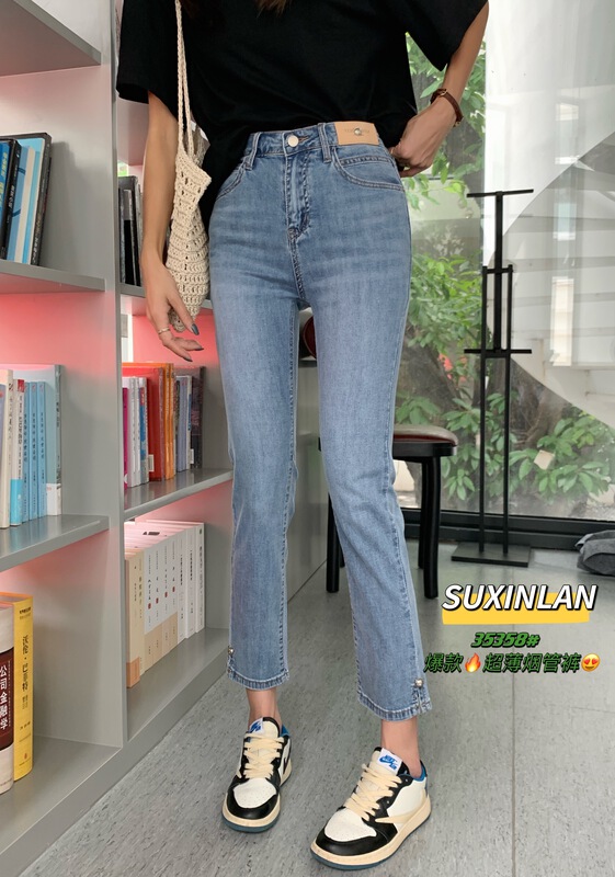 [suxinlan /youmo] Korean casual slim comfortable jeans 35358\cqw