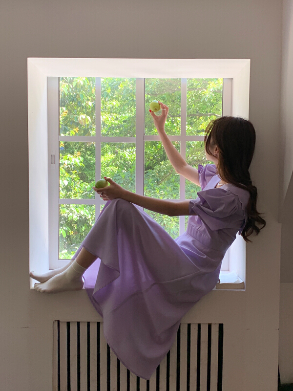 In early summer! [vivis type] Korean simple embroidery lace dress 7567\hjy