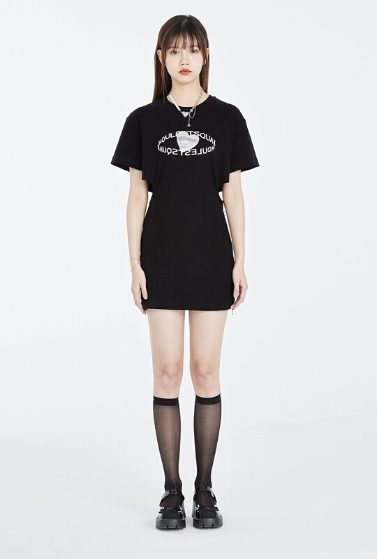 [AC] hot girl wind exposed waist and buttock dress 7052\jj