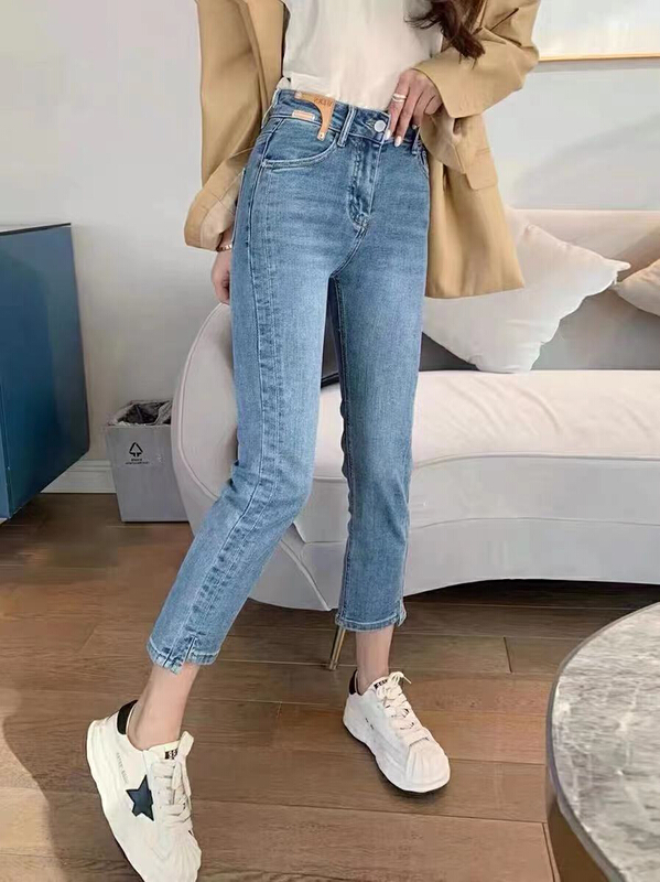 [okd] simple and versatile straight skinny jeans 2063\zxl
