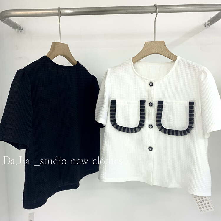 [Dajia] elegant, fashionable and generous small fragrance shirt 22530\zxx