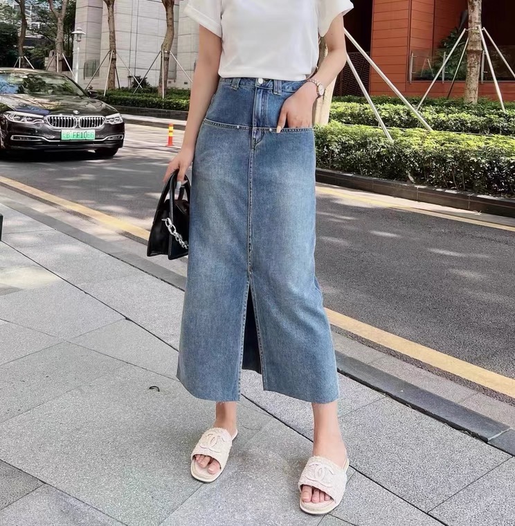 [TIMI] slim skirt with slits 2127\lsw