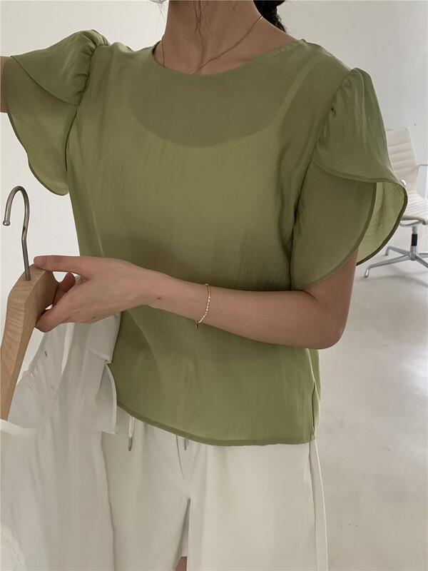 [forming-z] gentle and versatile fashion Ruffle shirt 91351\csx