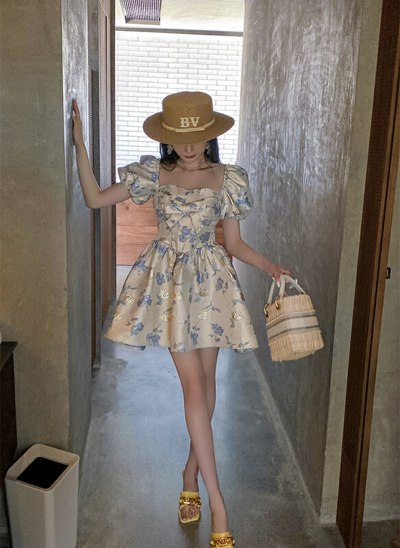 [AC] French square neck Princess fluffy dress 7005\jj