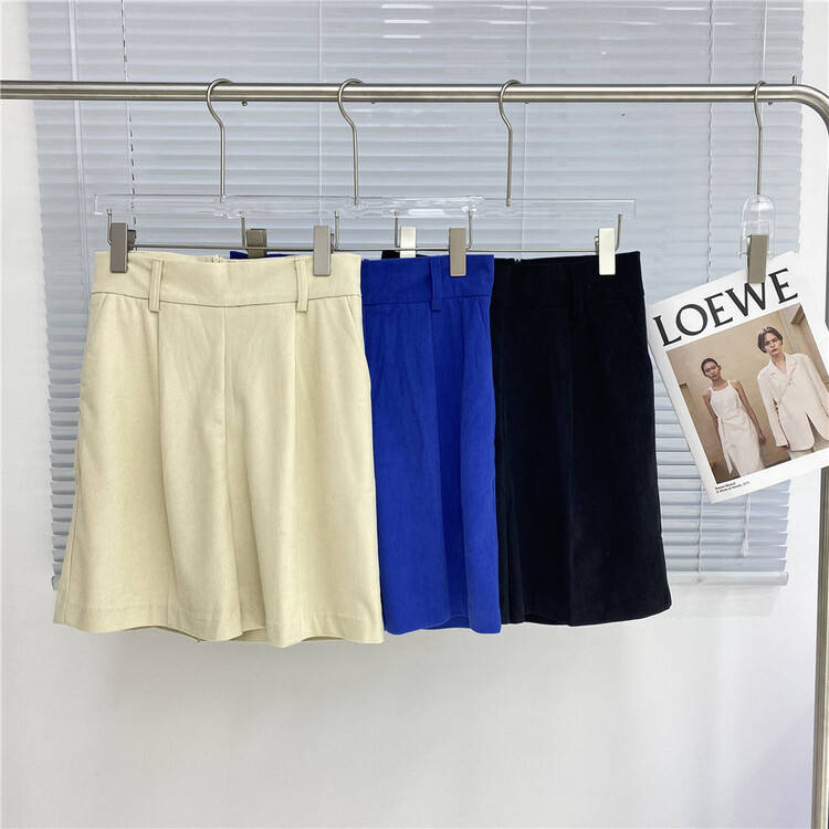 Cxdhh/ new year in early spring! [strict selection - growing grass and trees] Korean corduroy loose casual shorts ys1-xc15-31764\jhy