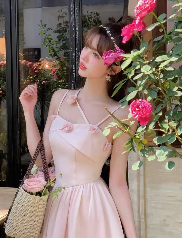 [pop] little woman's suspender sweet dress 9959\jj